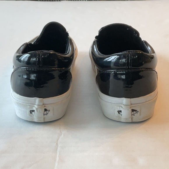 Vans Asher black patent slip on size W 8.5 M 7 - Picture 4 of 10